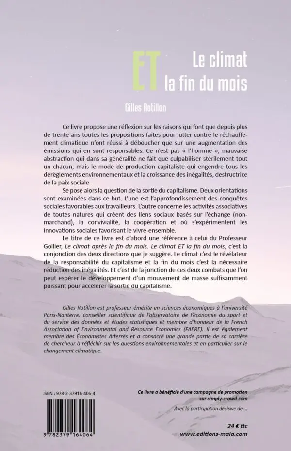 Le climat ET la fin du mois