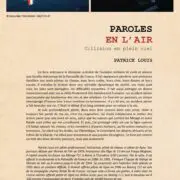 Paroles en l’air