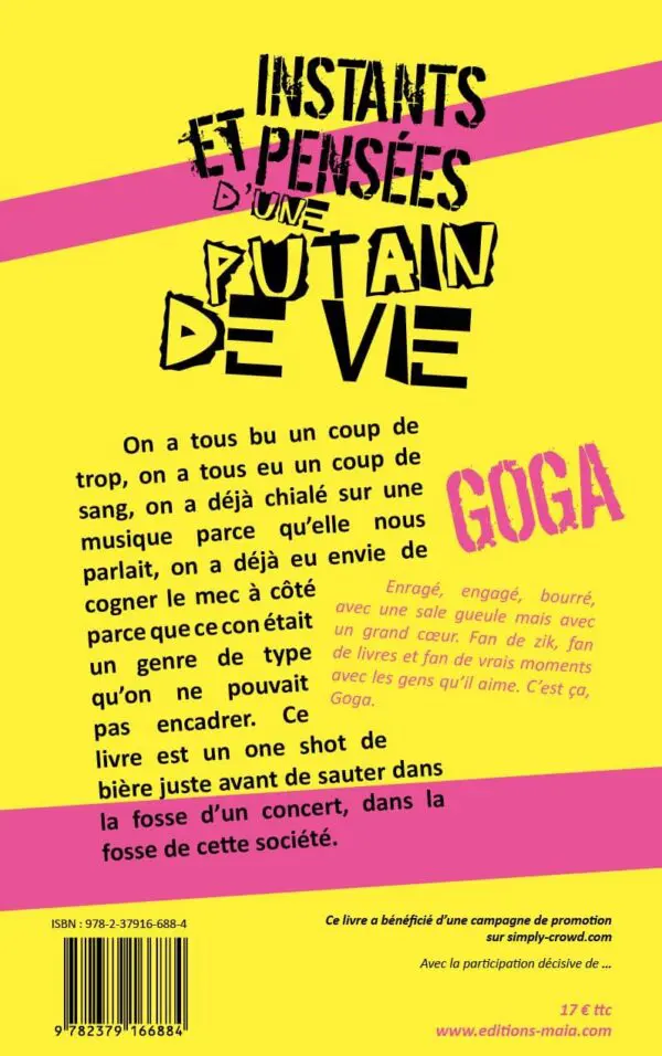 Instants et pensées de cette putain de vie