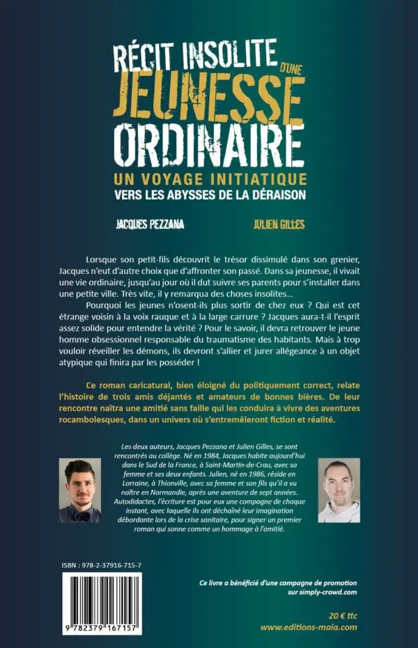 Récit insolite d’une jeunesse ordinaire
