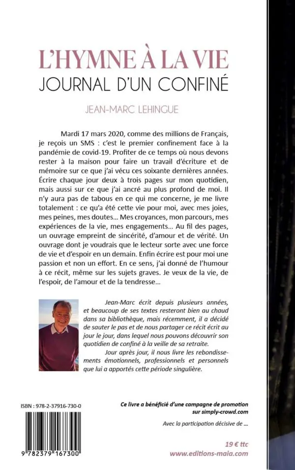 L’hymne à la Vie - Journal d’un Confiné