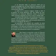Une haie d’honneur pour un prof