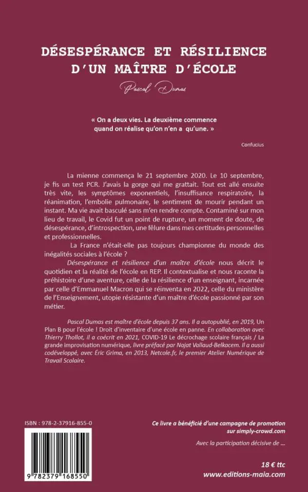 Désespérance et résilience d’un maître d’école