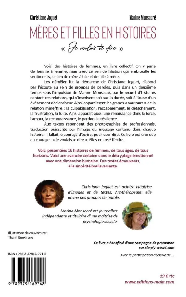 Mères et filles en histoires « Je voulais te dire »