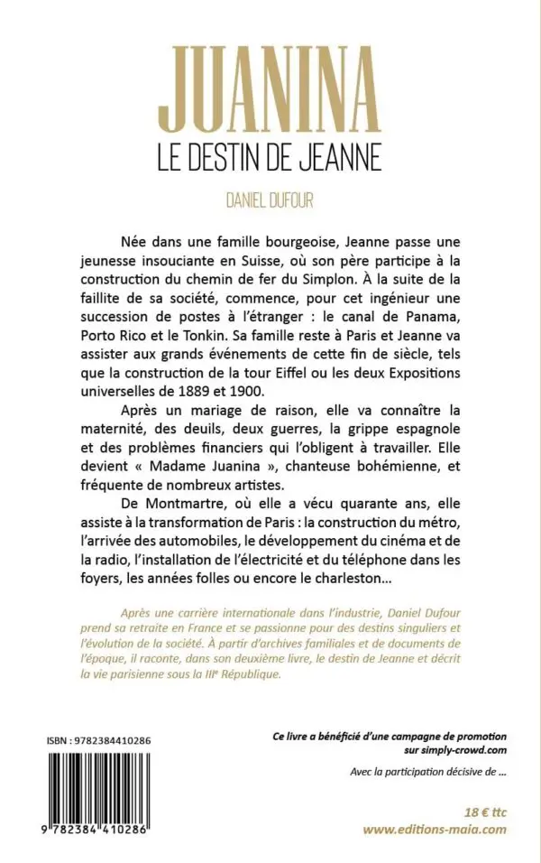 Juanina, le destin de Jeanne Lommel