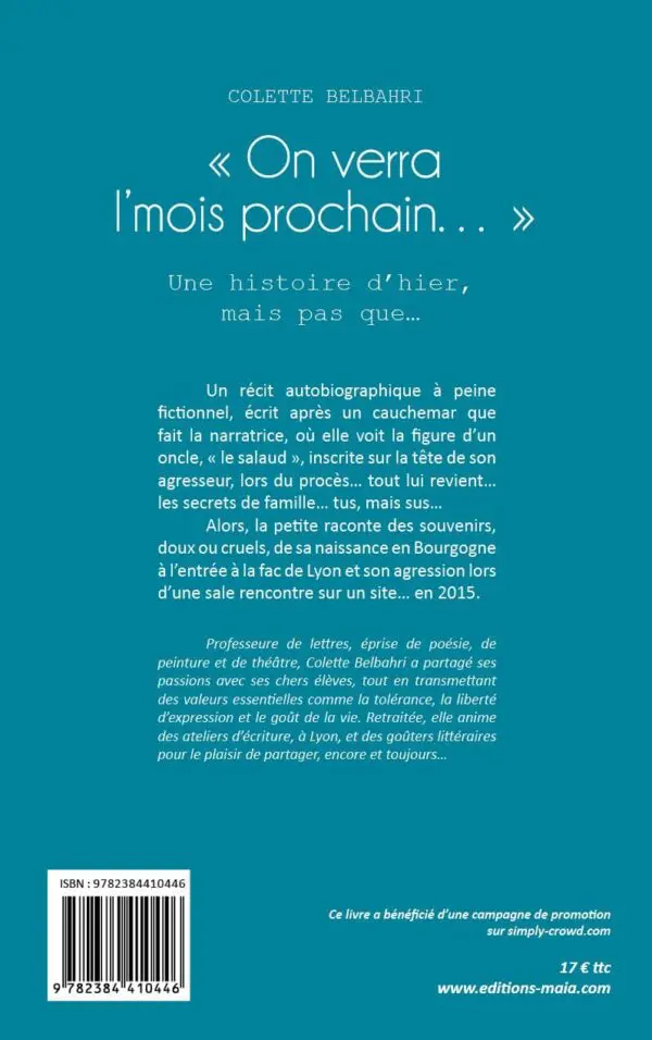 On verra l'mois prochain...
