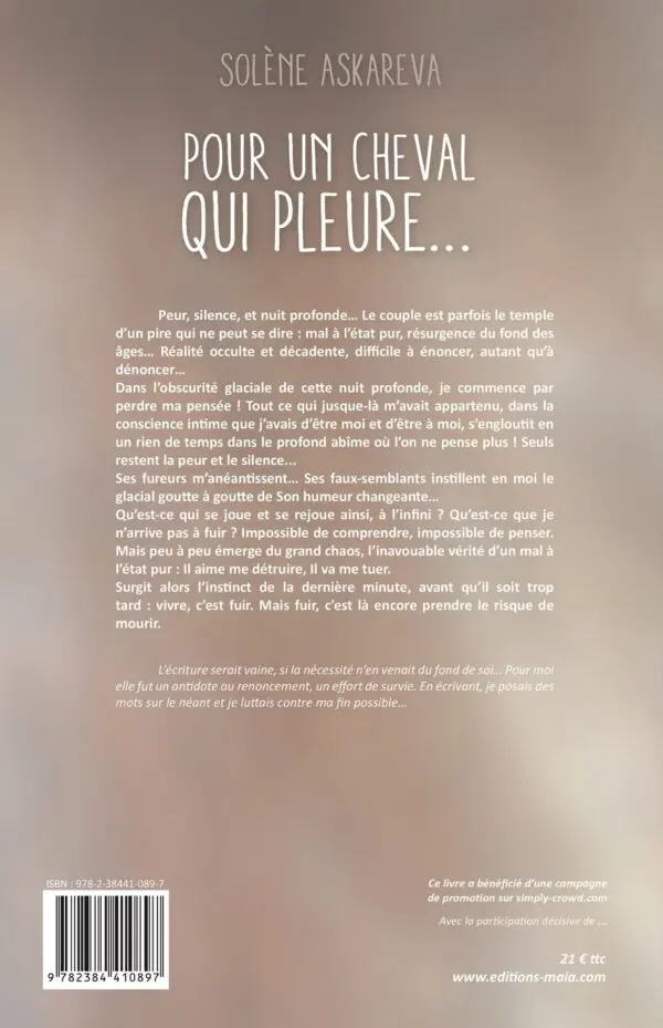 Pour un cheval qui pleure...