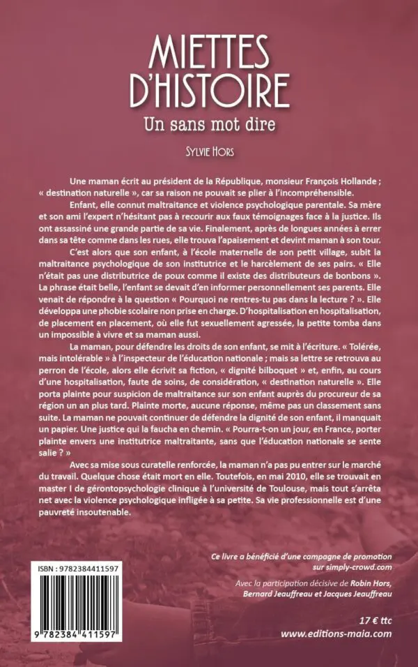 Miettes d’histoire – un sans mot dire