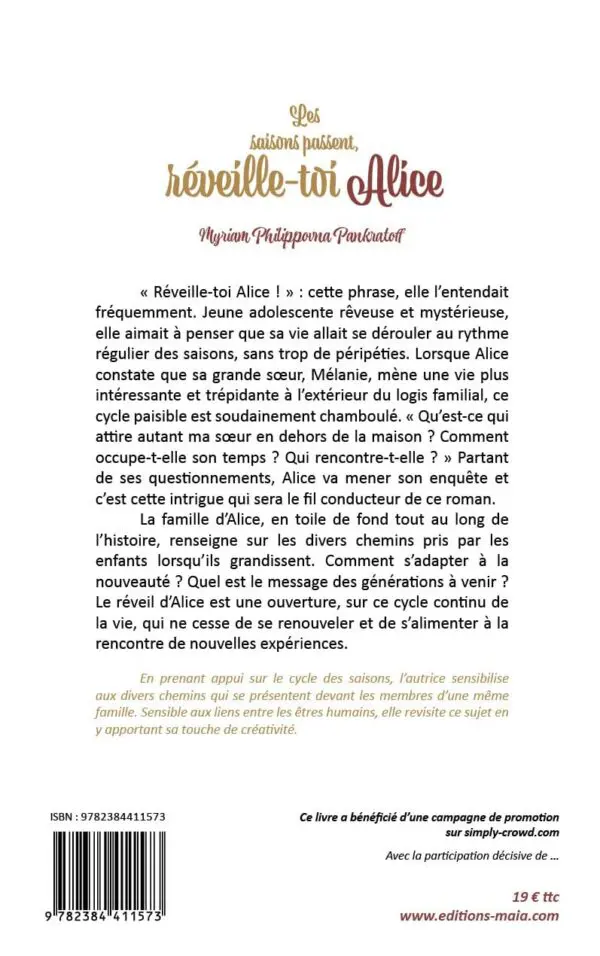 Les saisons passent, Réveille-toi Alice