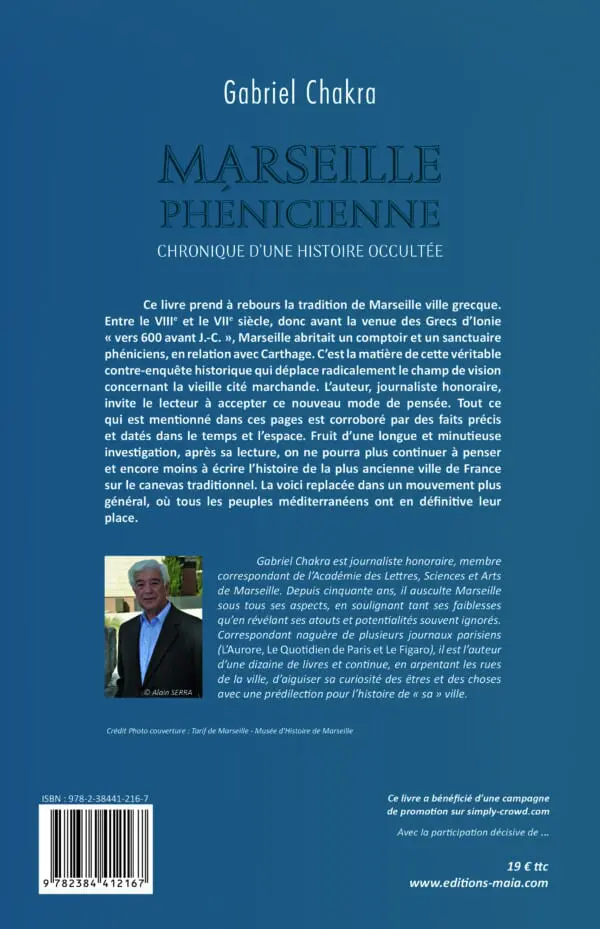 Marseille Phénicienne, chronique d'une histoire occultée