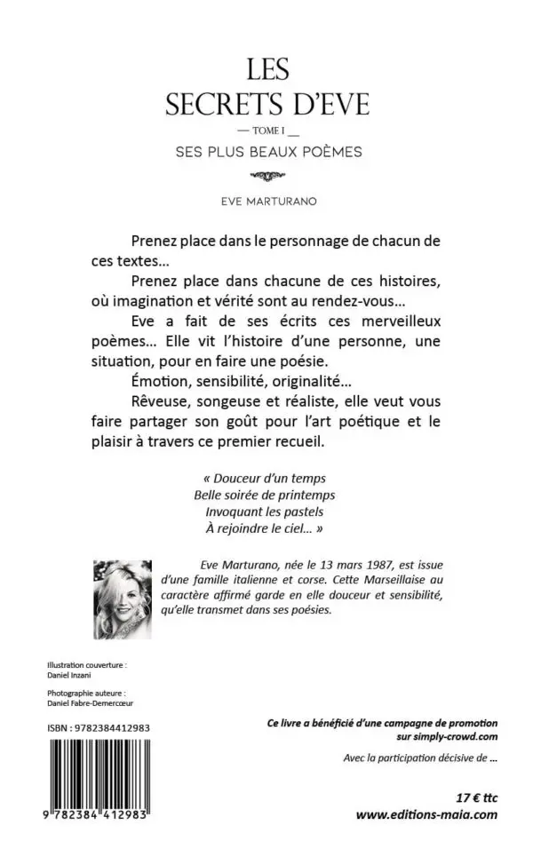 Les Secrets d'Eve : Ses plus beaux Poèmes 1
