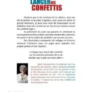 Chaque jour lancer des confettis