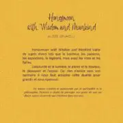 Honeymoon with wisdom and mankind