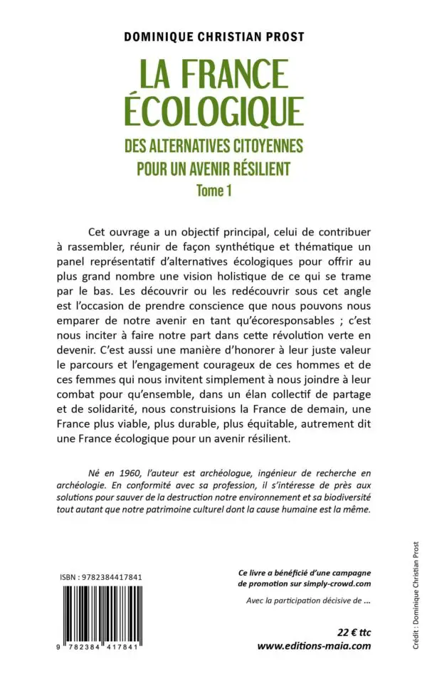 La France écologique des alternatives citoyennes, pour un avenir résilient