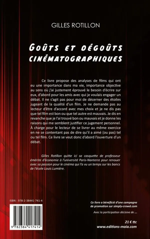 Goûts et dégoûts cinématographiques