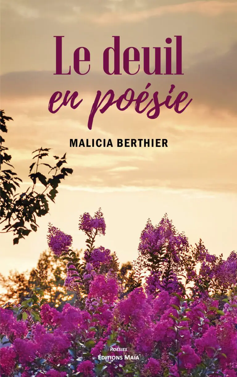 COUVERTURE BERTHIER MALICIA - LE DEUIL EN POESIE - RECTO