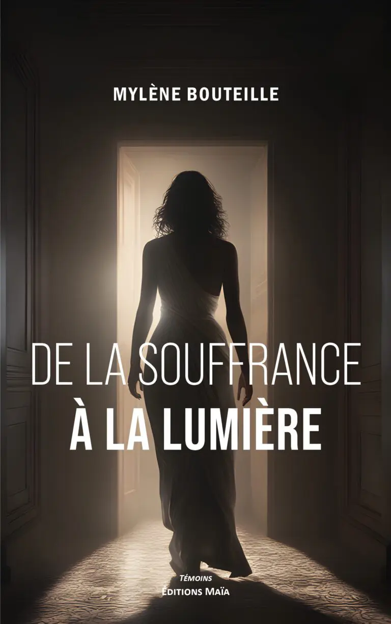 COUVERTURE BOUTEILLE MYLENE - DE LA SOUFFRANCE A LA LUMIERE - RECTO