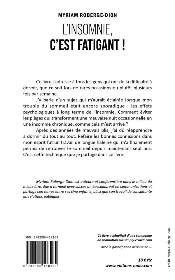 L’insomnie, c’est fatigant ! Réapprendre à dormir.