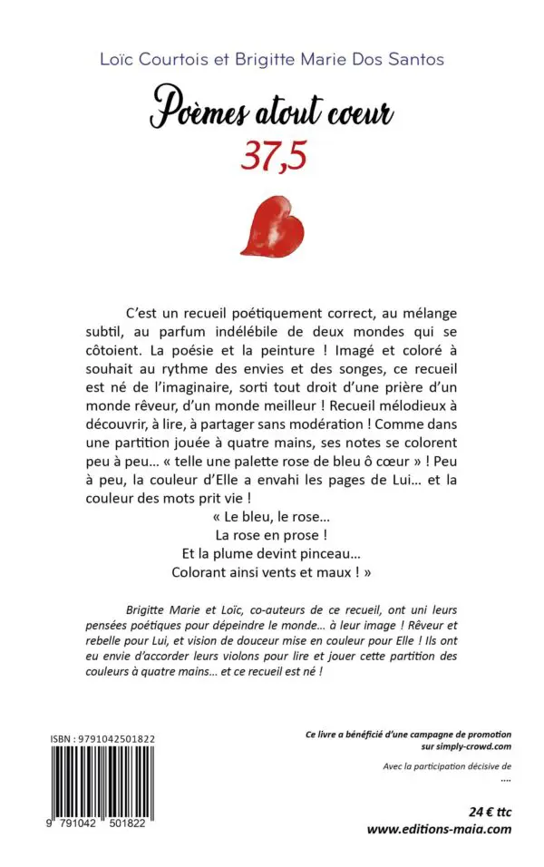 Poèmes Atout Cœur « 37,5 »