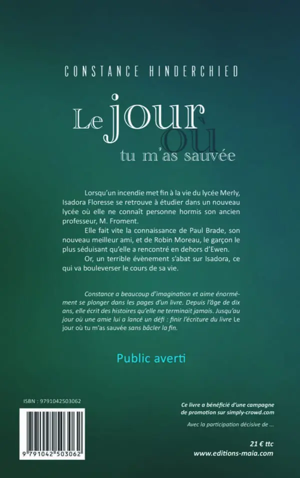Le jour où tu m'as sauvée