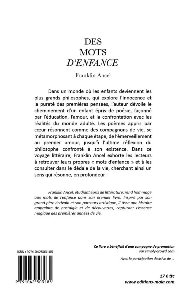 Des mots d’enfance