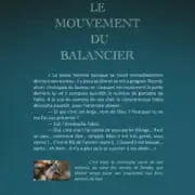 Le mouvement du balancier