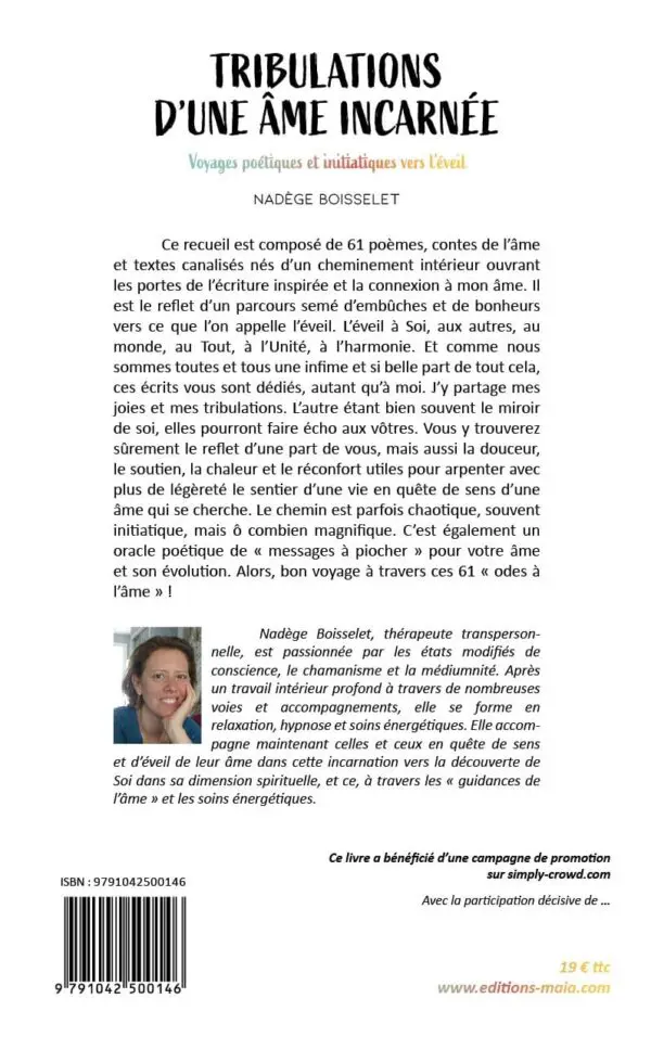 Tribulations d’une âme incarnée « Voyages poétiques et initiatiques vers l’éveil »