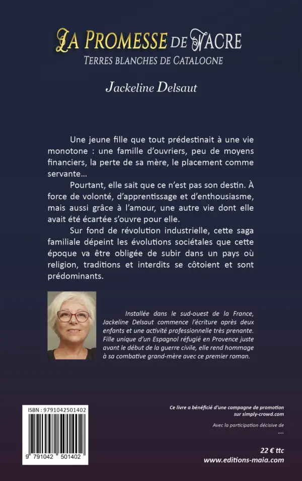 Terres blanches de Catalogne - Tome 1 : "La promesse de nacre"