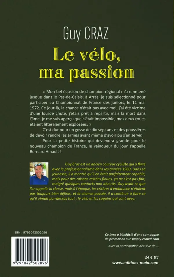LE VÉLO, MA PASSION