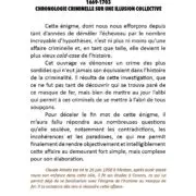 LE MASQUE DE FER - Chronique criminelle d’une illusion collective