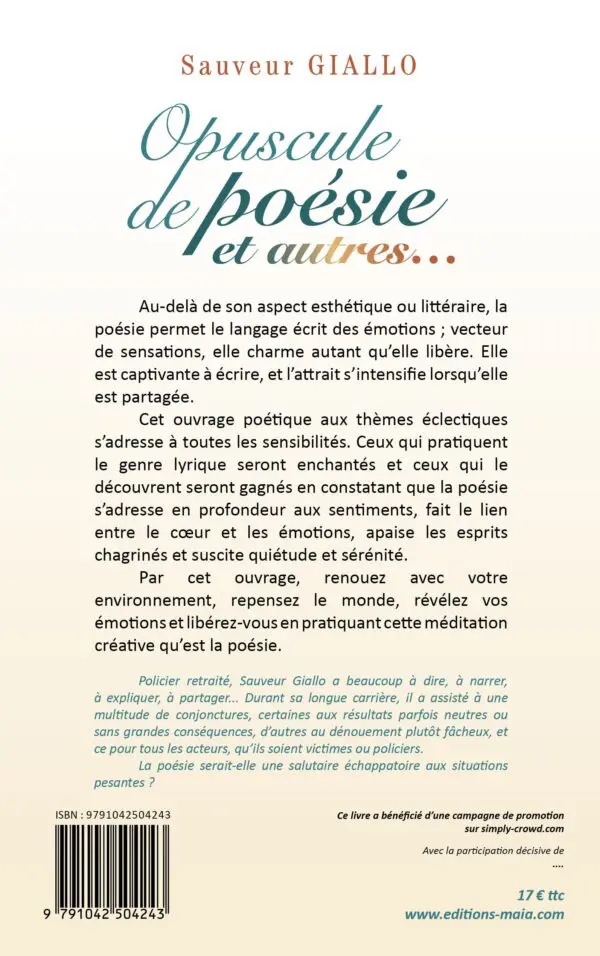 Opuscule de poésie et autres...