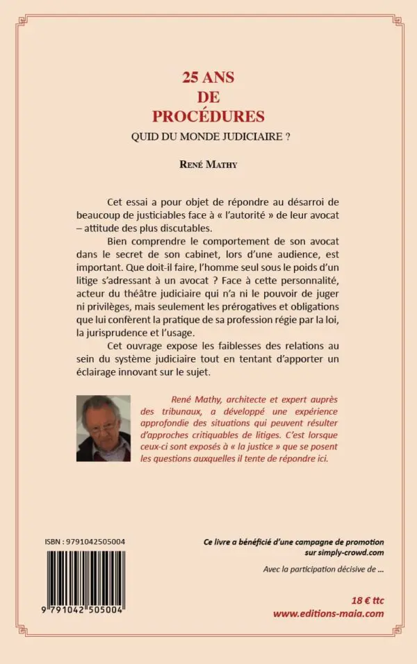 25 ans de Procédures - Quid du monde judiciaire