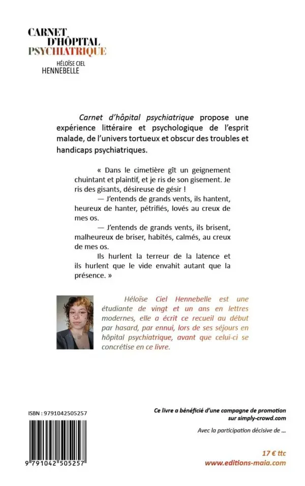 Carnet d'hôpital psychiatrique