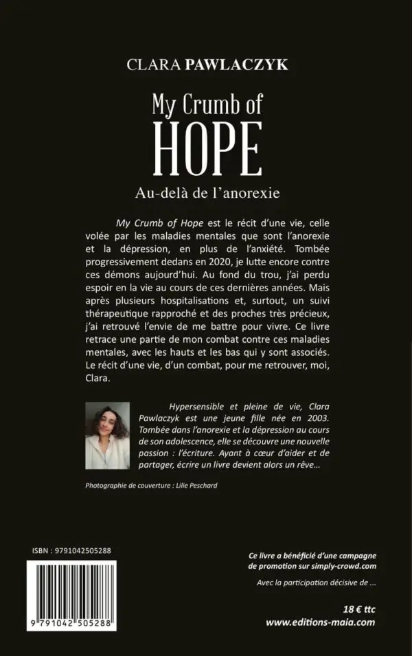 My crumb of hope, au-delà de l’anorexie
