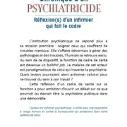 CHRONIQUE D’UN PSYCHIATRICIDE - Reflexion(s) d'un infirmier qui fait le cadre