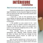 Quand la souffrance intérieure s’extériorise - Récit d’un burn out qui a bousculé une vie