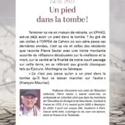 EHPAD, un pied dans la tombe !