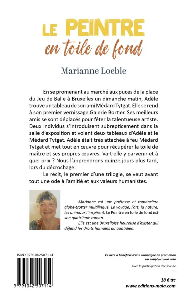 Le peintre en toile de fond