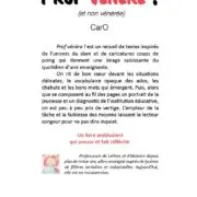 PROF VÉNÈRE (et non vénérée)