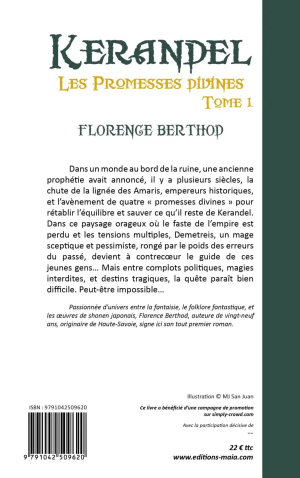 Kerandel - Tome 1 : Les Promesses Divines