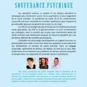 Premiers secours et souffrance psychique