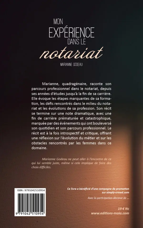 Mon expérience dans le notariat