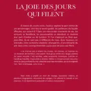 La joie des jours qui filent