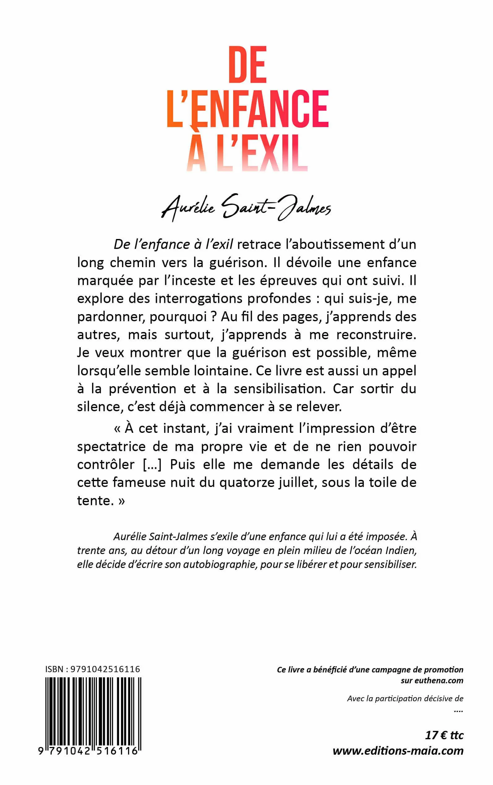 De l'enfance à l'exil