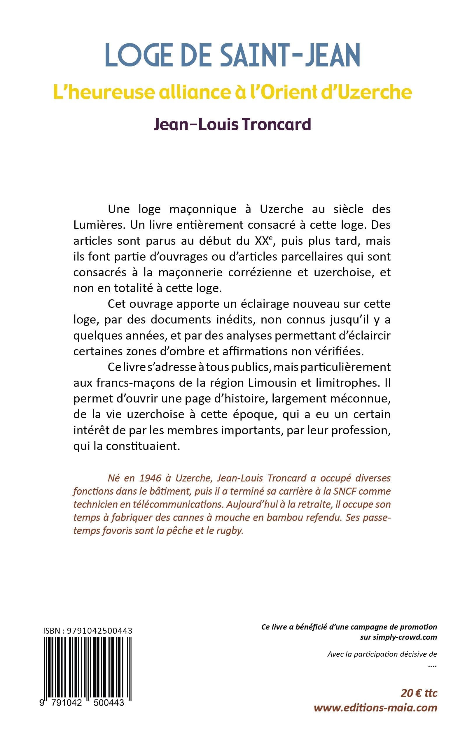 Loge de Saint-Jean : L'Heureuse Alliance à l'Orient d'Uzerche (1781-1782)