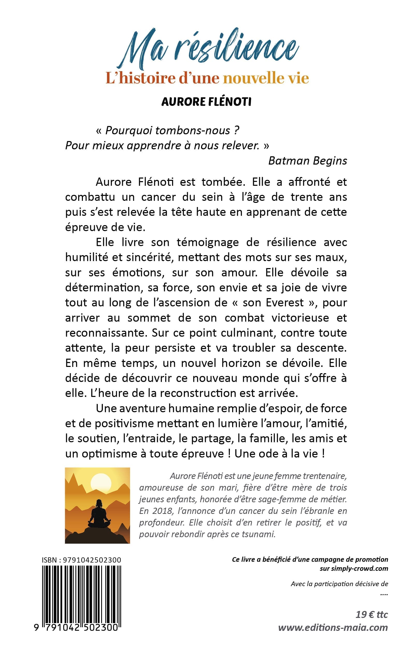 Ma résilience - "L'histoire d'une nouvelle vie"