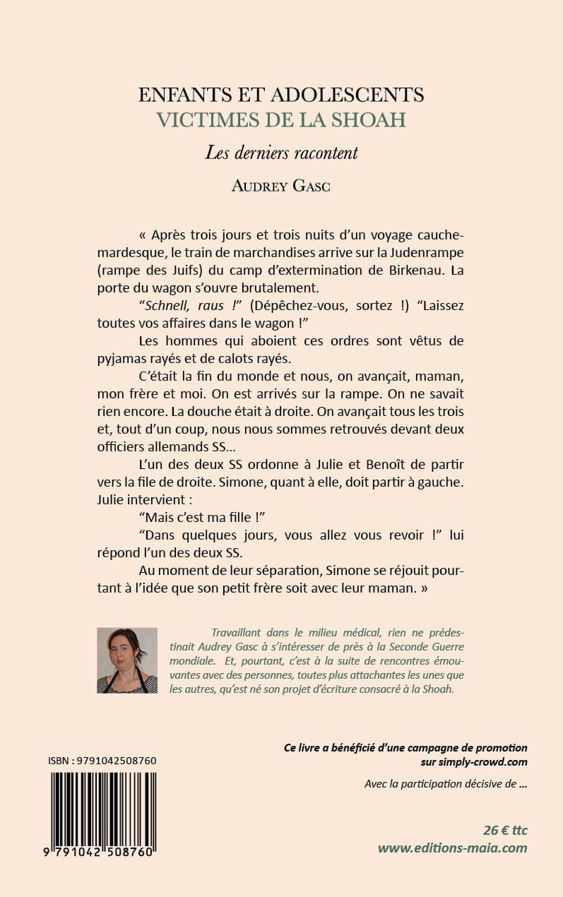 Enfants et adolescents victimes de la Shoah : les derniers racontent.