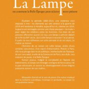 LA LAMPE ou Comment la Belle Époque peut éclairer notre présent