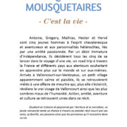 Les cinq nouveaux mousquetaires : C’est la vie