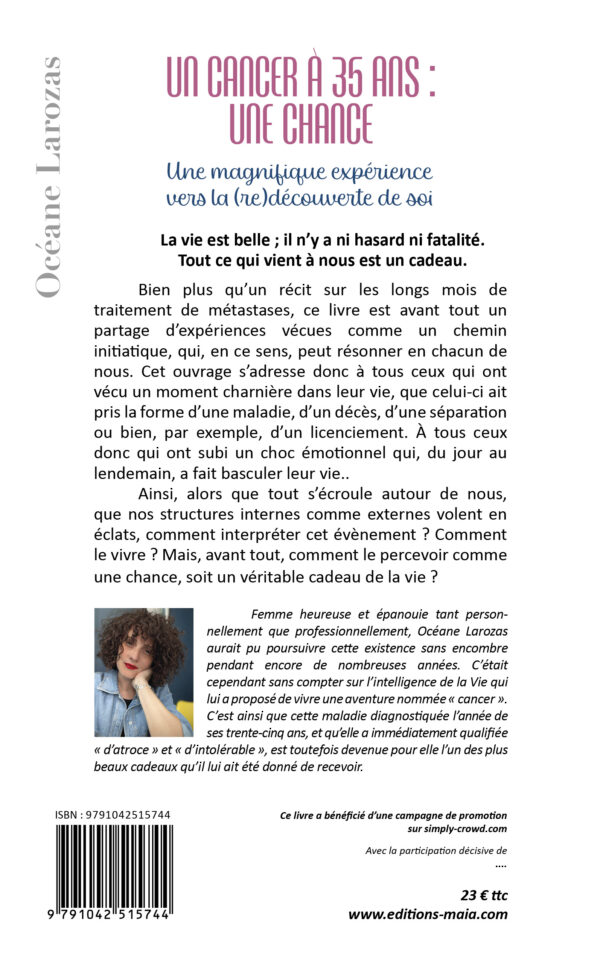Un cancer à 35 ans : une chance